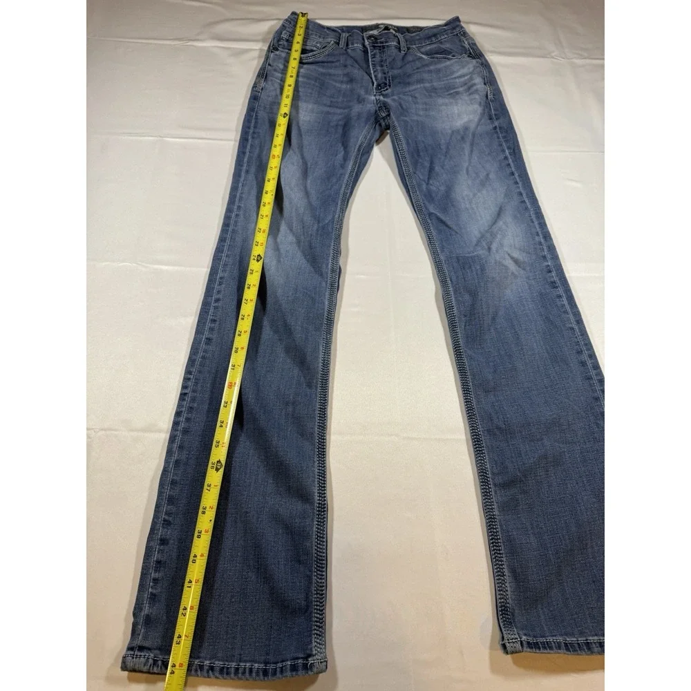 BKE Jake Jeans Mens 32XL Bootcut Denim Buckle Distressed Stretch